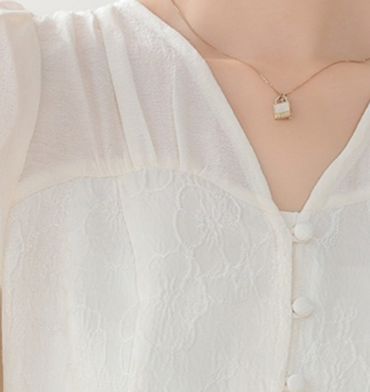 Timeless & Elegant Long Sleeve Slim-Fit Blouse for Women  - B13-TOP-118