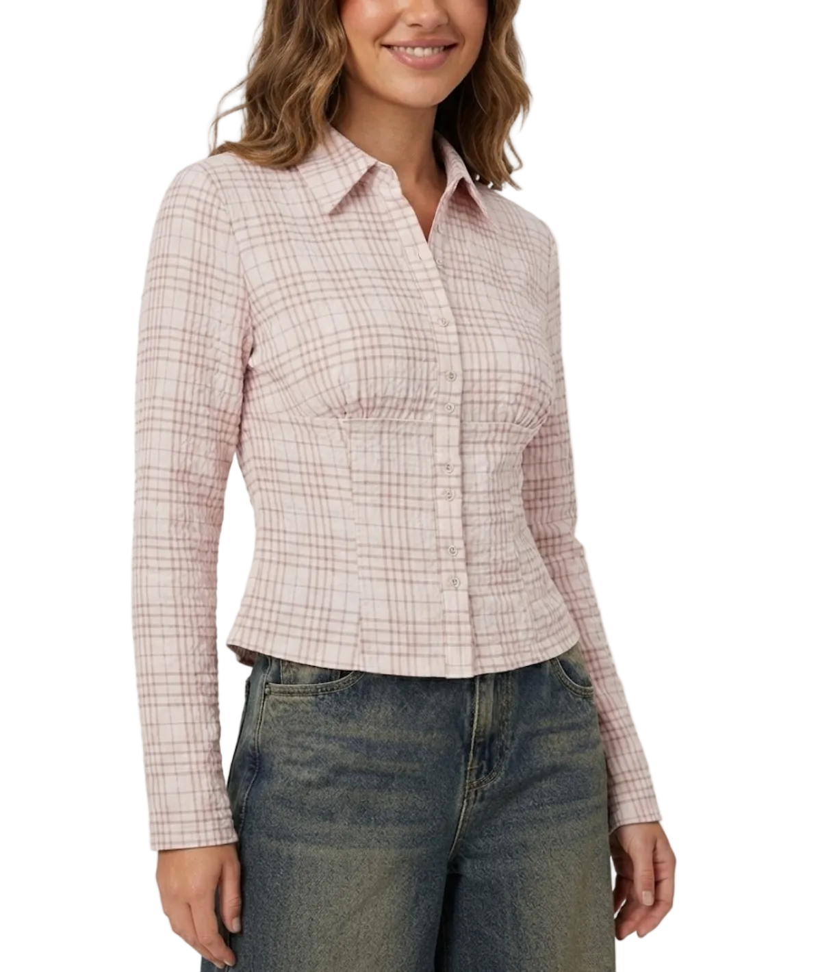 Timeless & Elegant Long Sleeve Slim Fit Collar Blouses for Women - BP-B20 -TOP-263