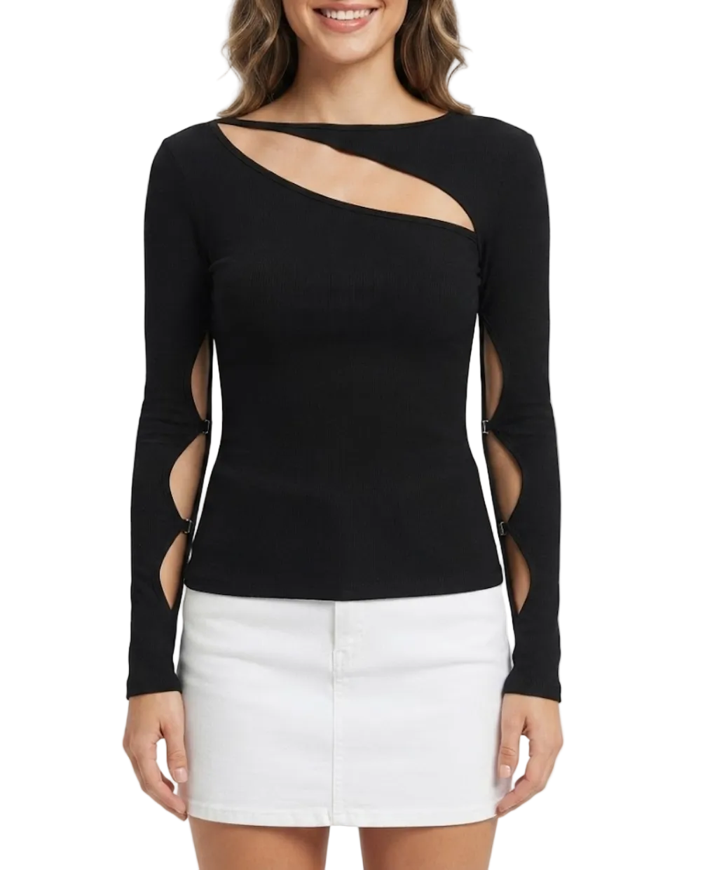Timeless & Elegant Long Sleeve Black Tops for Women - BP-B20 -TOP-113