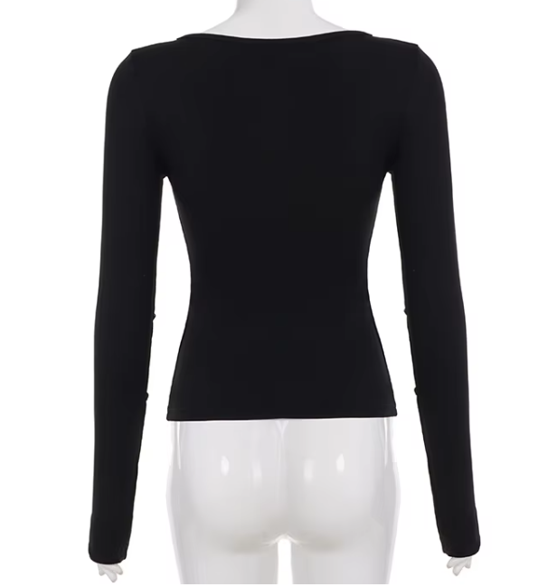 Timeless & Elegant Long Sleeve Black Tops for Women - BP-B20 -TOP-113