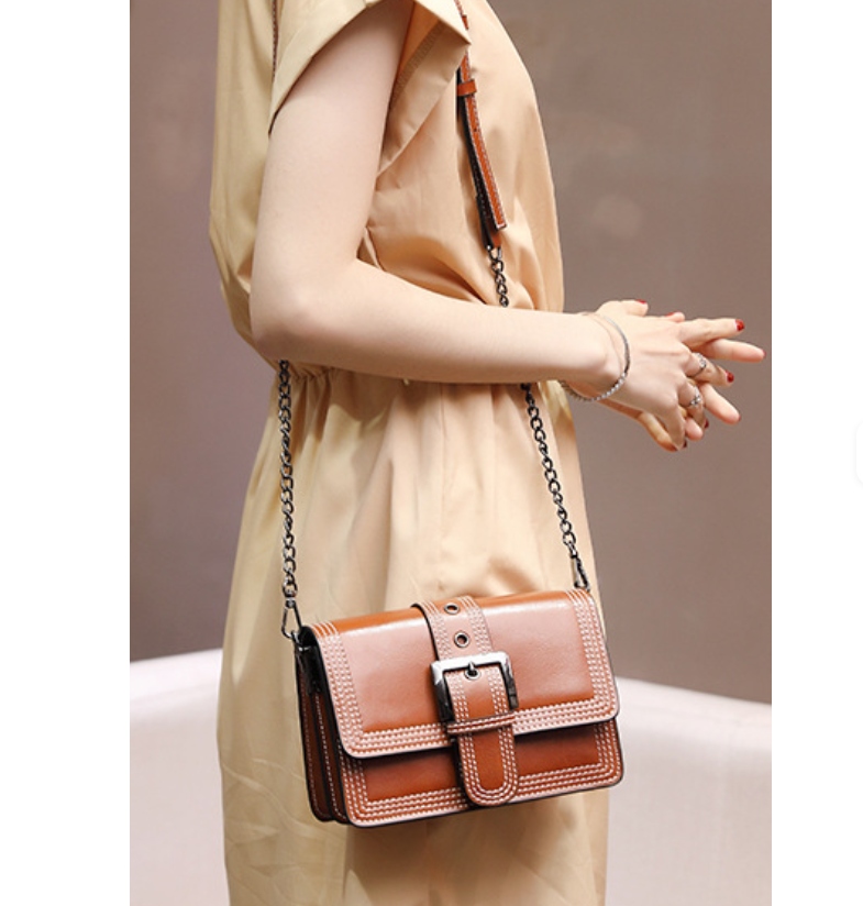 Timeless & Elegant Luxury Genuine Leather Shoulder Bag Crossbody Bag - B14-PURSE-18