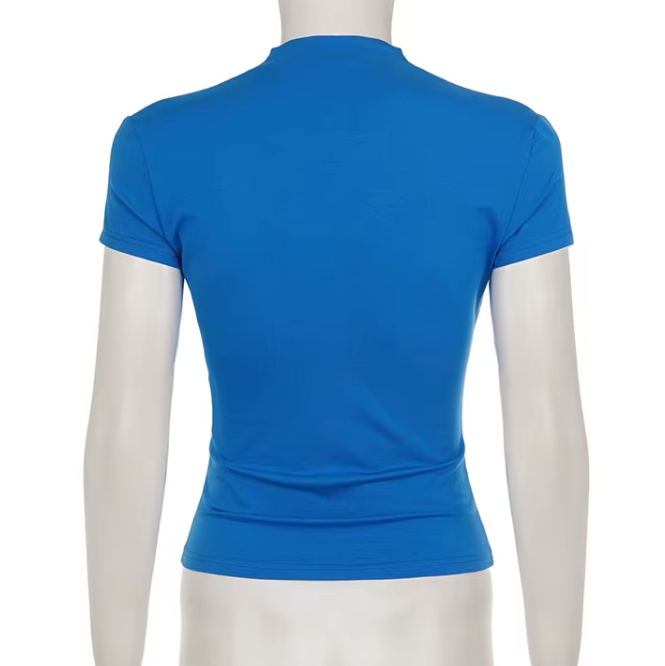 Timeless & Elegant Pleated V-Neck Short Sleeve Blouses for Women - BP-B20 -TOP-15