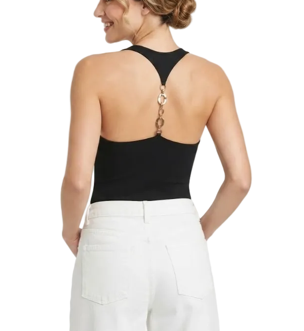 Timeless & Elegant  Round Neck Chain Back Design Tank Tops for Women - BP-B20 -TOP-47