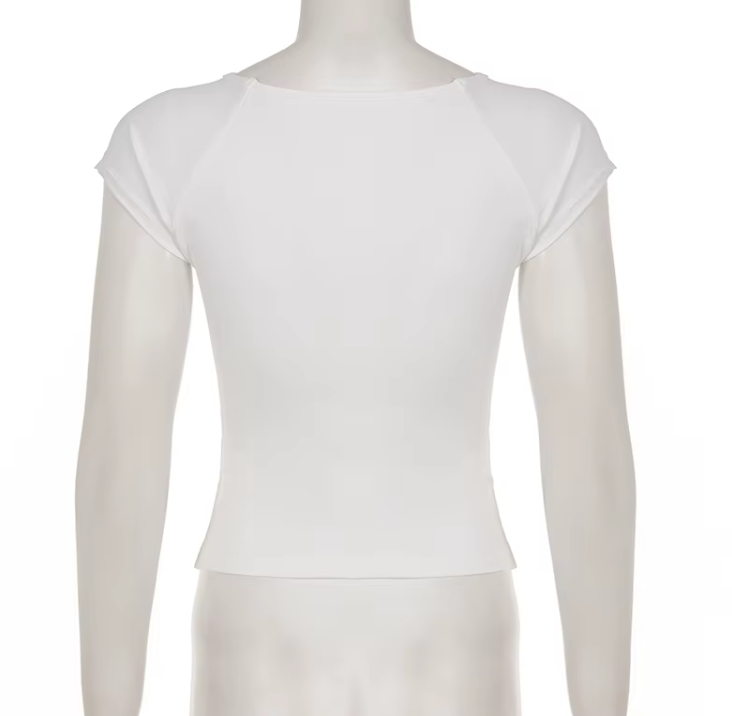 Timeless & Elegant  Short Sleeve Button Design Tops for Women - BP-B20 -TOP-43