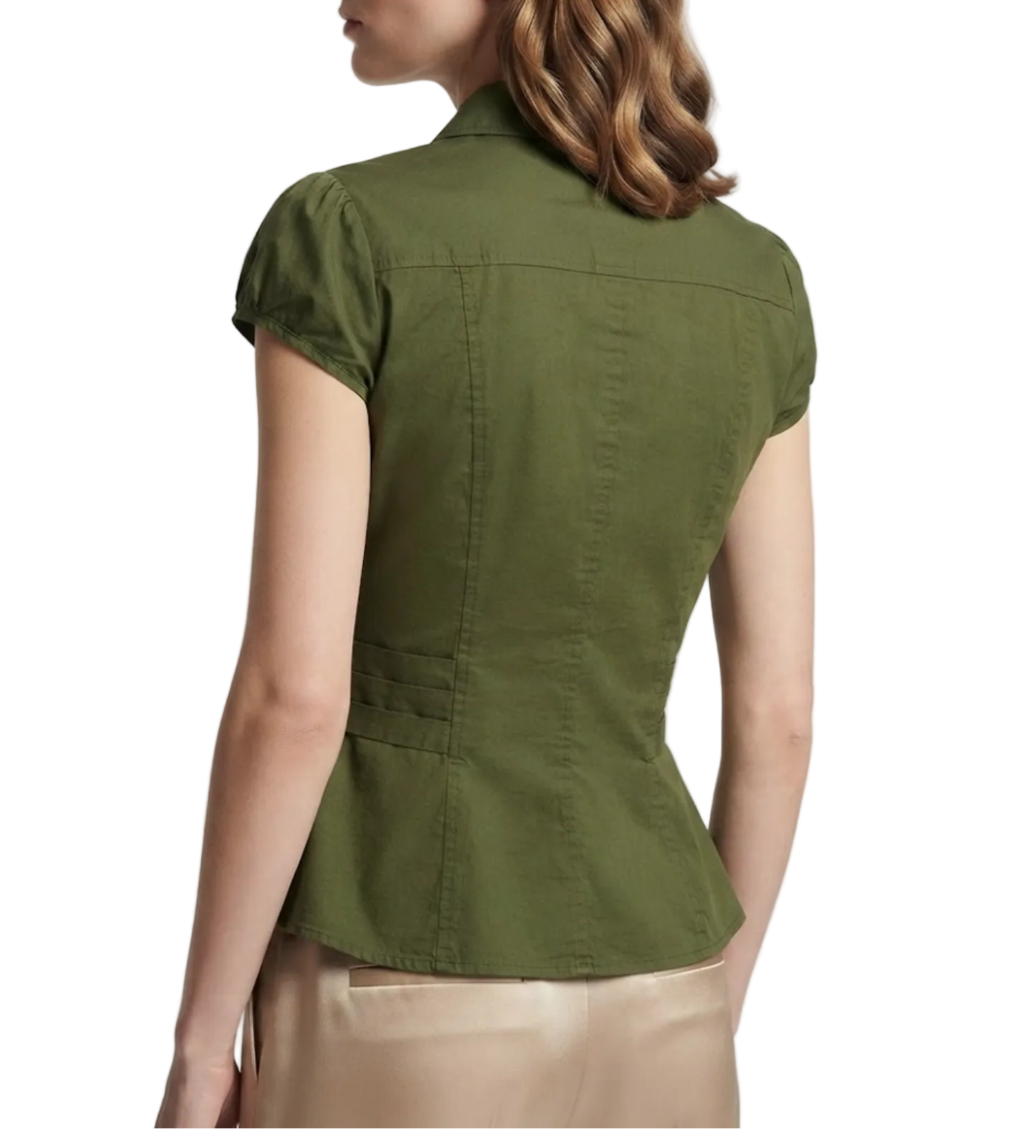 Timeless & Elegant Short Sleeve Slim-Fit Collar Shirt Tops for Women - BP-B20 -TOP-231