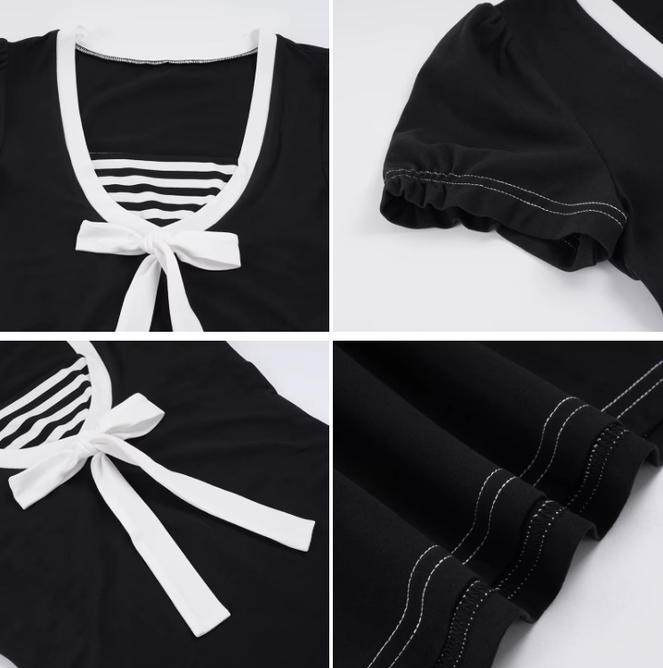 Timeless & Elegant Short Sleeve U-neck Tops for Women - BP-B20 -TOP-127