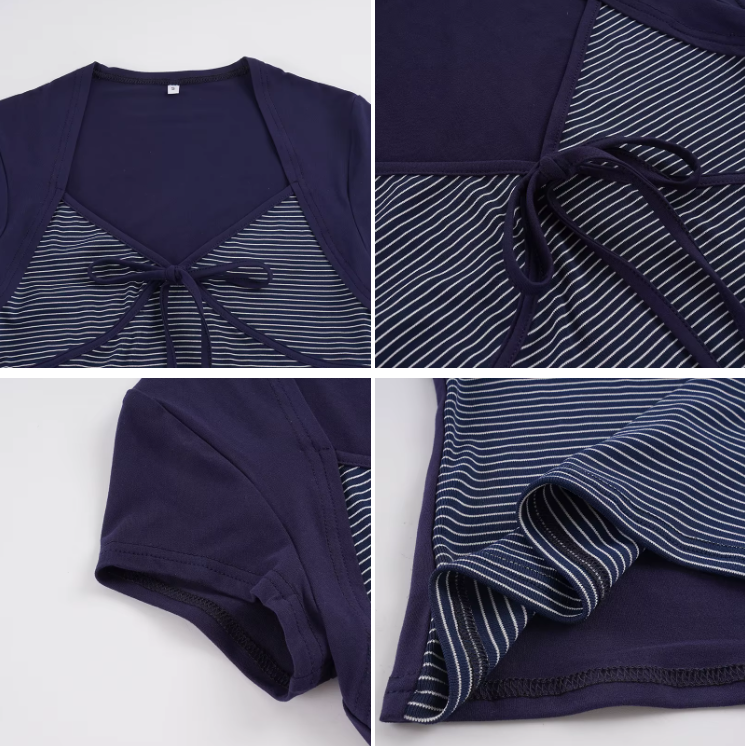 Timeless & Elegant Short Sleeve V-Neck Blouses for Women - BP-B20 -TOP-13