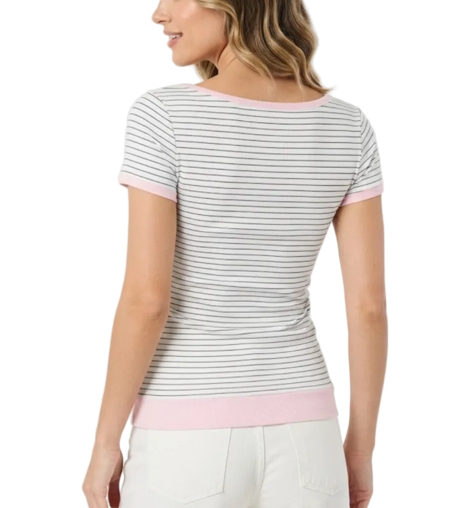 Timeless & Elegant Short Sleeve V-neck Tops for Women - BP-B20 -TOP-236