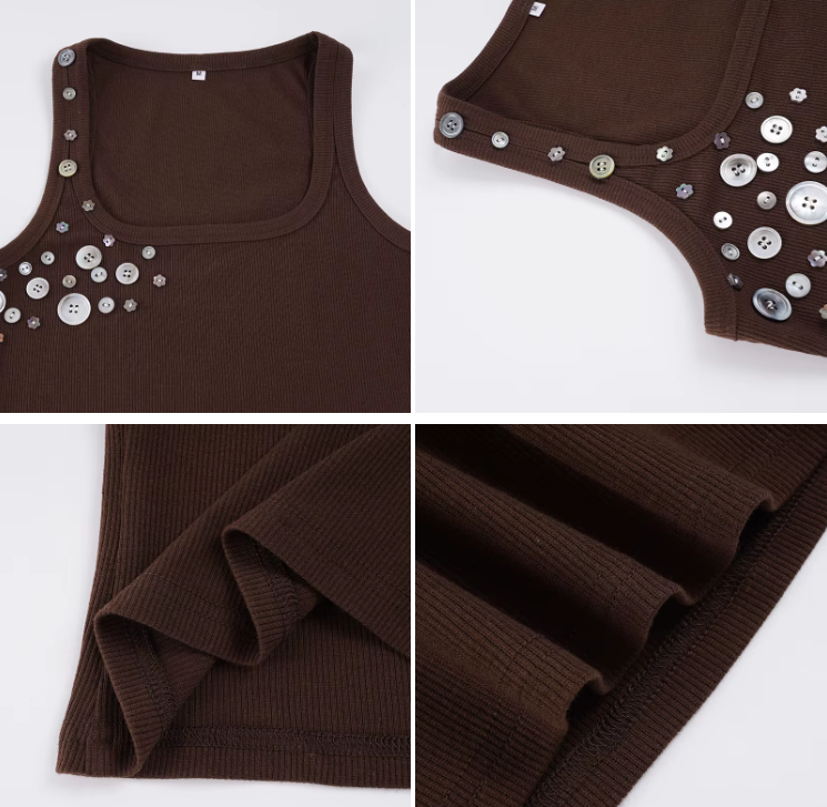 Timeless & Elegant Sleeveless U-neck Ribbed Tank-Tops for Women - BP-B20 -TOP-171