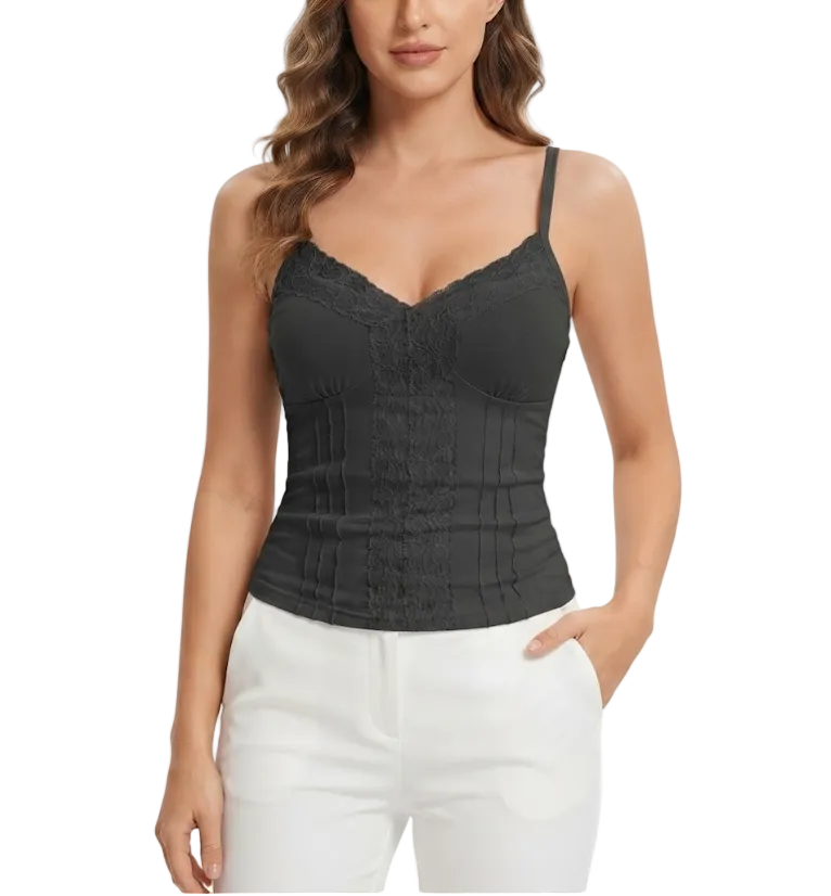 Timeless & Elegant Sleeveless Strapped Fitted Camisole Blouses for Women - BP-B20 -TOP-167
