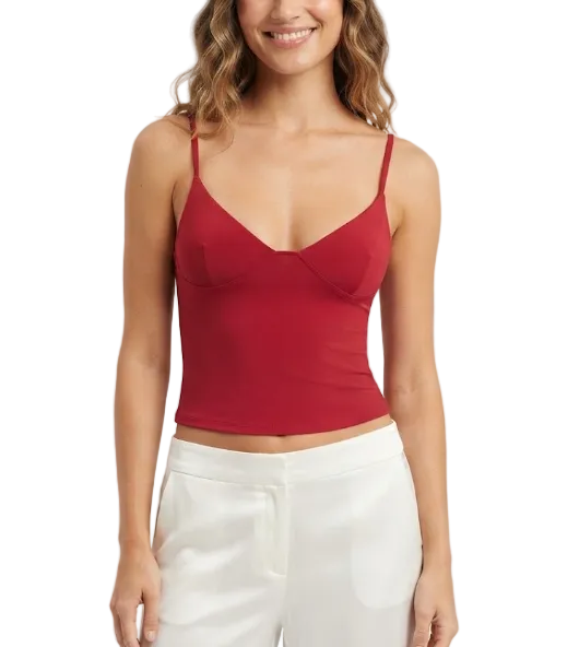 Timeless & Elegant Sleeveless Strapped Fitted Camisole Blouses for Women - BP-B20 -TOP-198