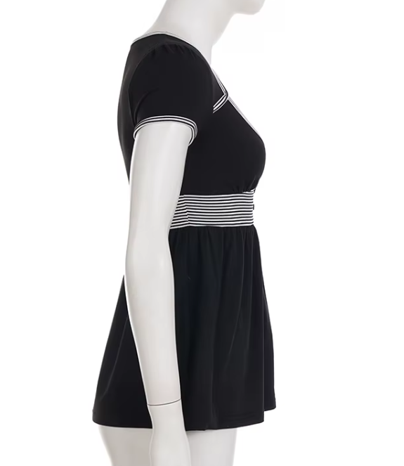 Timeless & Elegant V-neck Short Sleeve Slim-Waist Tops for Women - BP-B20 -TOP-148