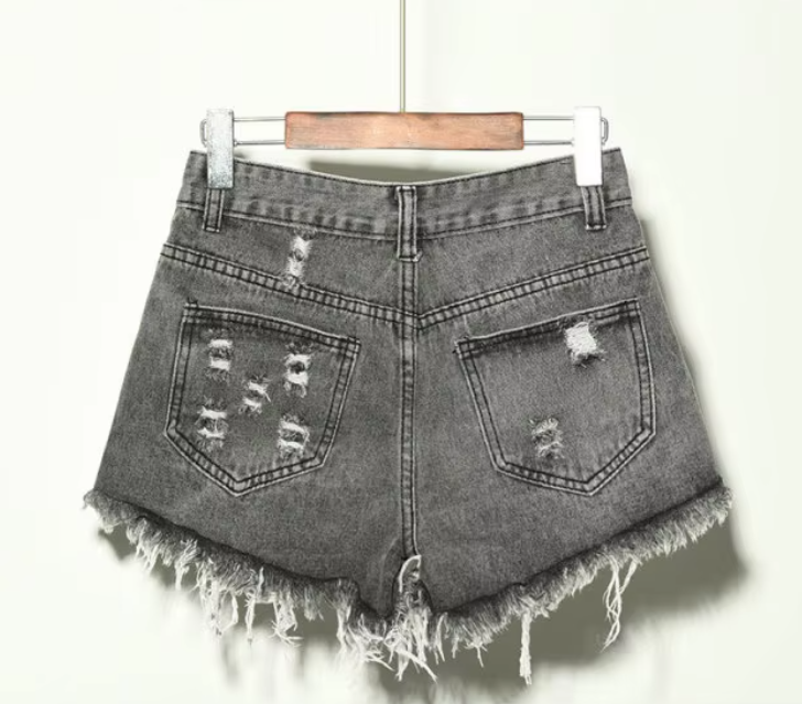 Trendy & Timeless Ripped Frayed Denim Shorts for Women B1-SH-01