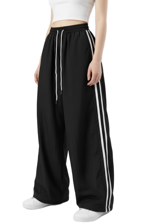 Trendy & Comfy High Waist Straight Wide Leg Jogger Pants for Women - B1 -JO-02