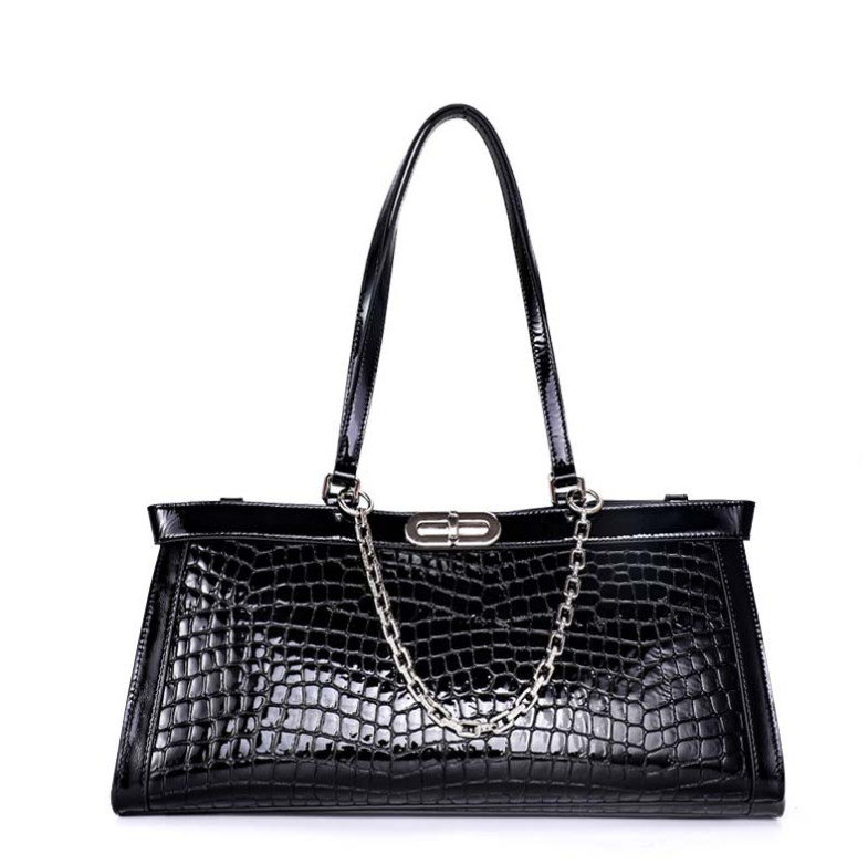 Trendy & Elegant Luxury Genuine Leather Shoulder Bag Crossbody Handbag - B14-PURSE-55