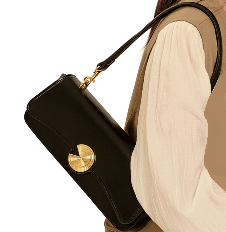 Trendy & Elegant Luxury Genuine Leather Underarm Shoulder Bag Crossbody  - B14-PURSE-32