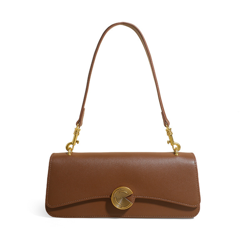 Trendy & Elegant Luxury Genuine Leather Underarm Shoulder Bag Crossbody  - B14-PURSE-32