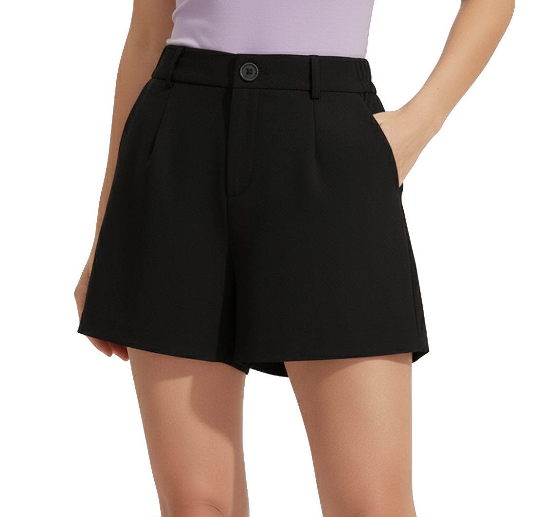 Trendy & Timeless Elegant Mid-Height Waist Shorts for Women - B1-SH-07