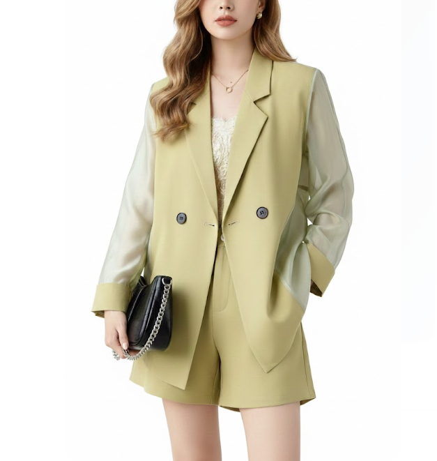Trendy & Elegant Two-Piece Shorts Suit - B15-SUIT-06