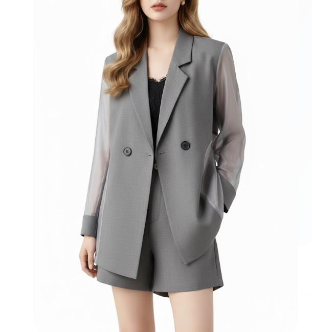 Trendy & Elegant Two-Piece Shorts Suit - B15-SUIT-06
