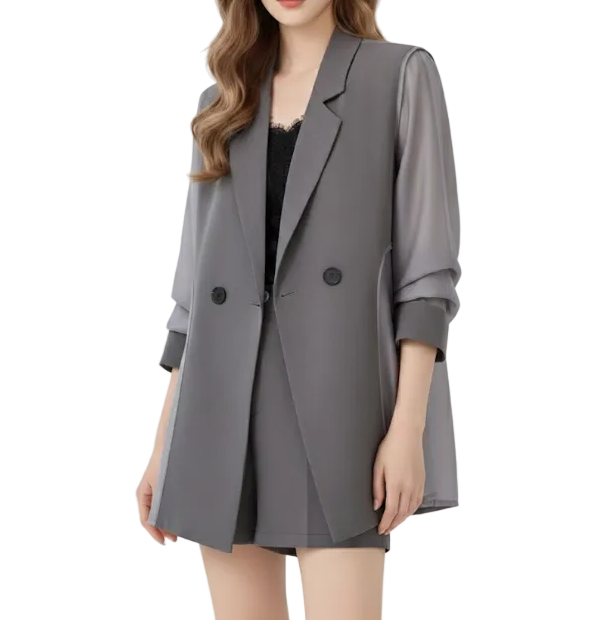 Trendy & Elegant Two-Piece Shorts Suit - B15-SUIT-06
