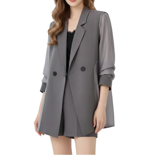 Trendy & Elegant Two-Piece Shorts Suit - B15-SUIT-06