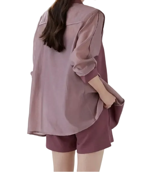 Trendy & Elegant Two-Piece Shorts Suit - B15-SUIT-06