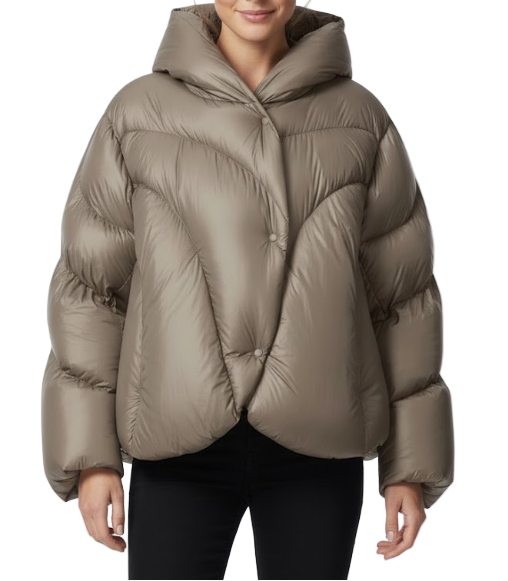 Trendy & Elegant Winter Lightweight Puffer Warm Hooded Parka 90% White Duck Down Quilted Jacket for Women - B12-JKT-36