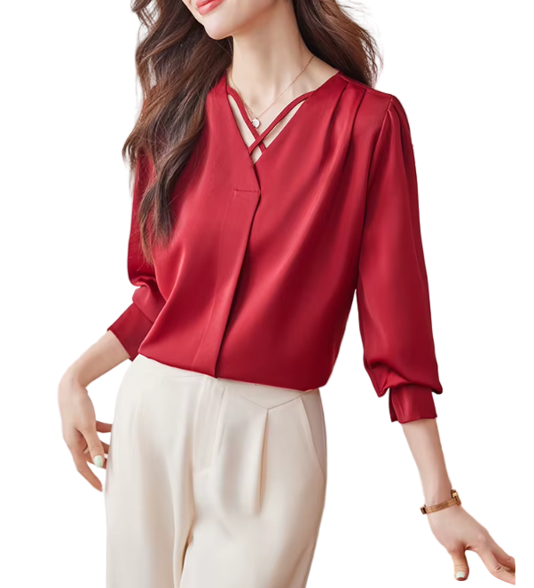 Trendy & Timeless Long Sleeve Blouses for Women - B15-TOP-12