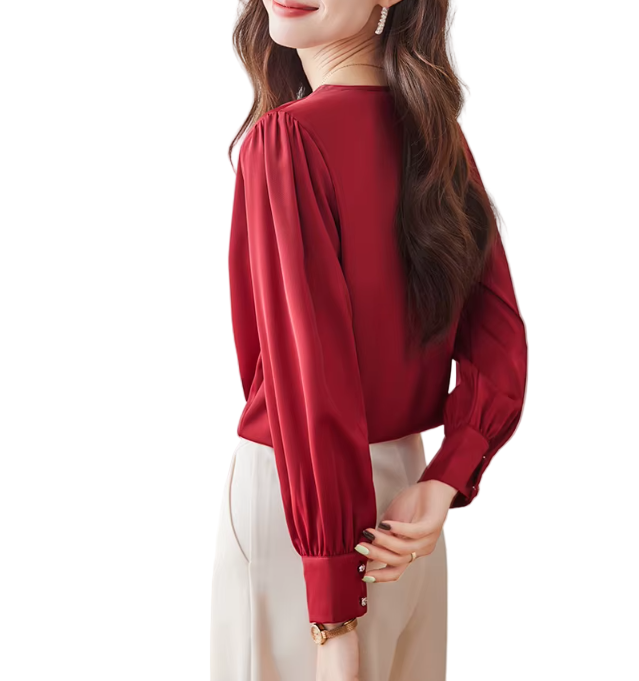 Trendy & Timeless Long Sleeve Blouses for Women - B15-TOP-12