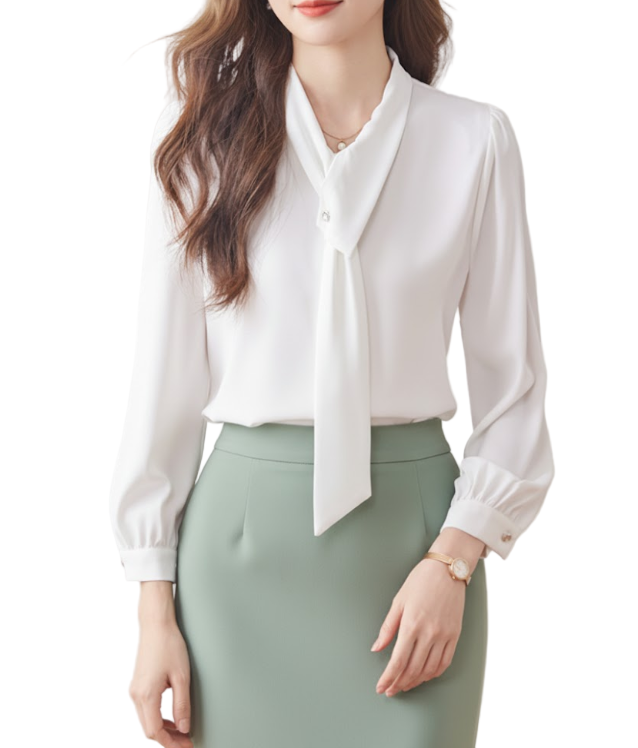 Trendy & Timeless Long Sleeve Blouses for Women - B15-TOP-17