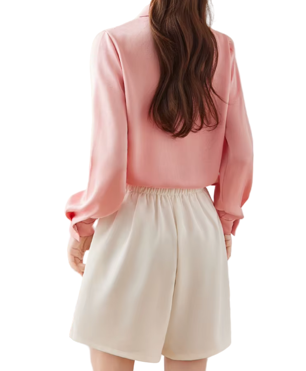 Trendy & Timeless Long Sleeve Collar Button-Up Dress Shirts for Women - B15-TOP-59