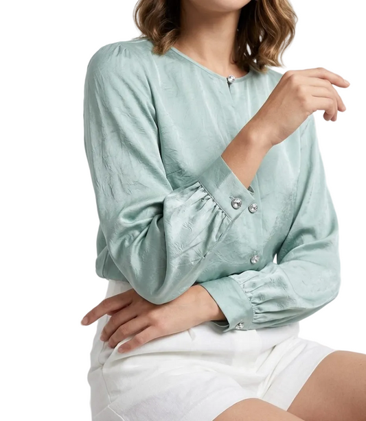 Trendy & Timeless Long Sleeve Collar Dress Shirts for Women - B15-TOP-89