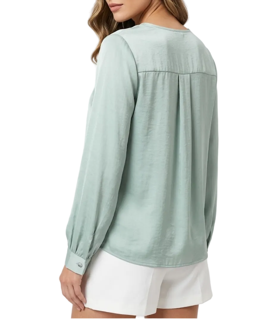 Trendy & Timeless Long Sleeve Collar Dress Shirts for Women - B15-TOP-89