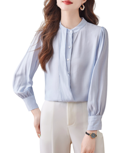 Trendy & Timeless Long Sleeve Dress Blouses for Women - B15-TOP-28