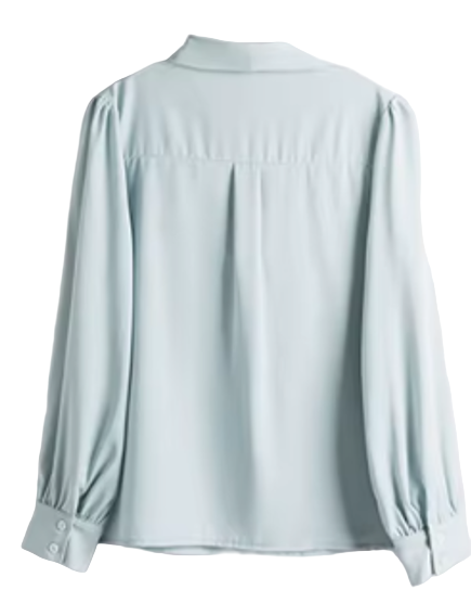 Trendy & Timeless Long Sleeve Front Flap Pocket Button-up Collar Dress Shirts for Women - B15-TOP-29