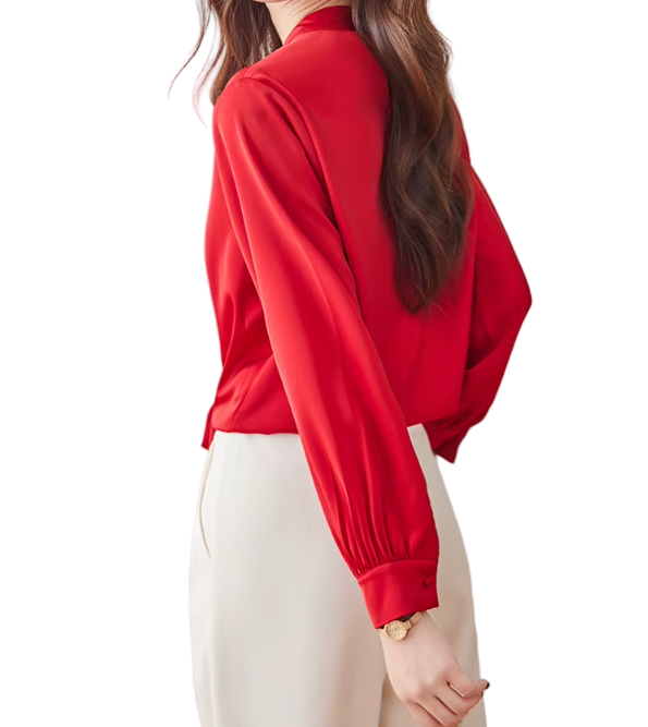 Trendy & Timeless Long Sleeve O-neck Pullover Blouses for Women - B15-TOP-63