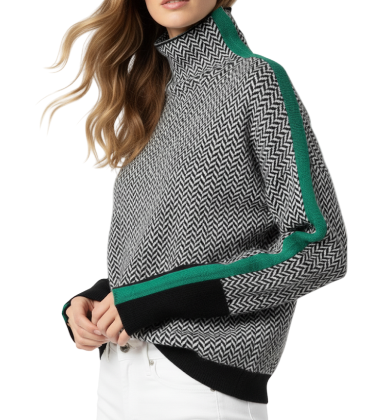Trendy & Timeless Long Sleeve Stand Wrap Collar Knitted Tops for Women - SM-9-TOP -32
