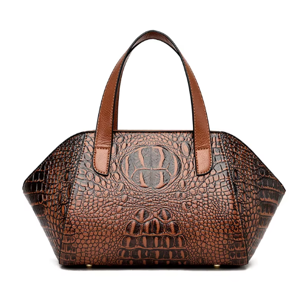 Trendy & Timeless PU Leather with Crocodile Pattern Shoulder Bag Handbags - B20-PURSE-PU27