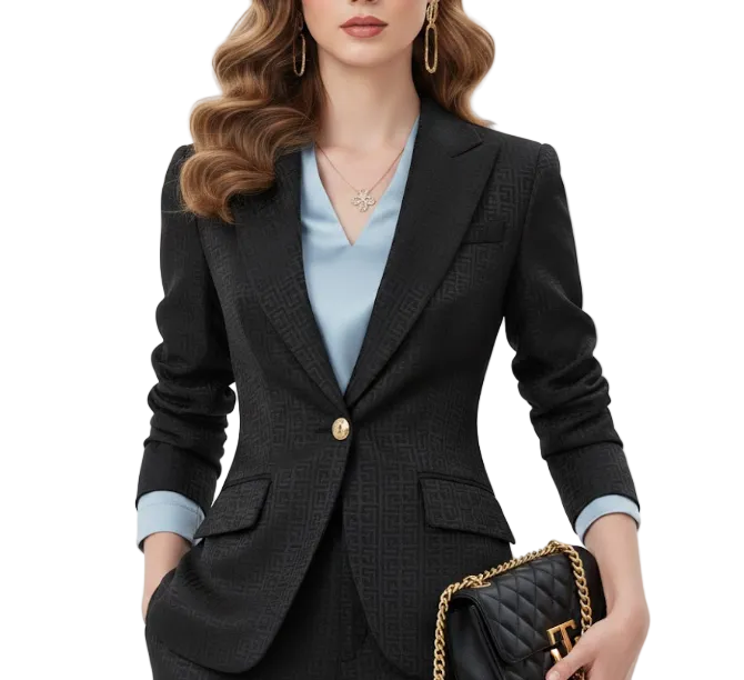 Trendy & Timeless Blazer with Dress Pants Two-Piece Professional Dress Suit - B15-SUIT-05