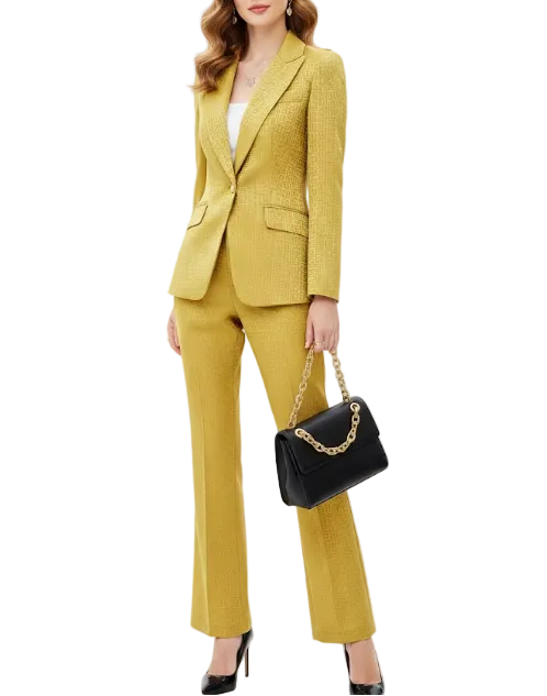 Trendy & Timeless Blazer with Dress Pants Two-Piece Professional Dress Suit - B15-SUIT-05