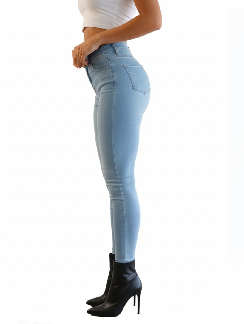 Women’s Comfortable Stretchy High Waist Skinny JEANS-JP-19