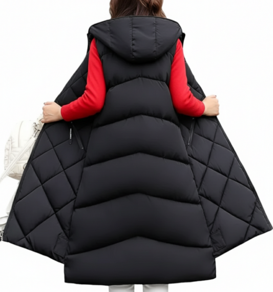 Women's Hooded Trendy & Timeless Sleeveless Long Vest JACKET-JKT-18