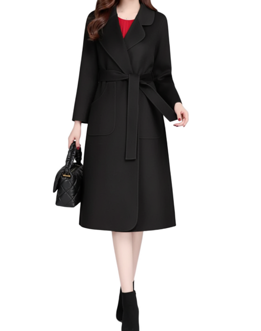 Women’s Trendy & Timeless Cashmere Woolen Lapel Collar Coat JACKET - JKT-04