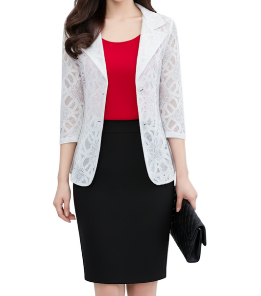 Women’s Trendy & Timeless Lace BLAZER-BLZ-11