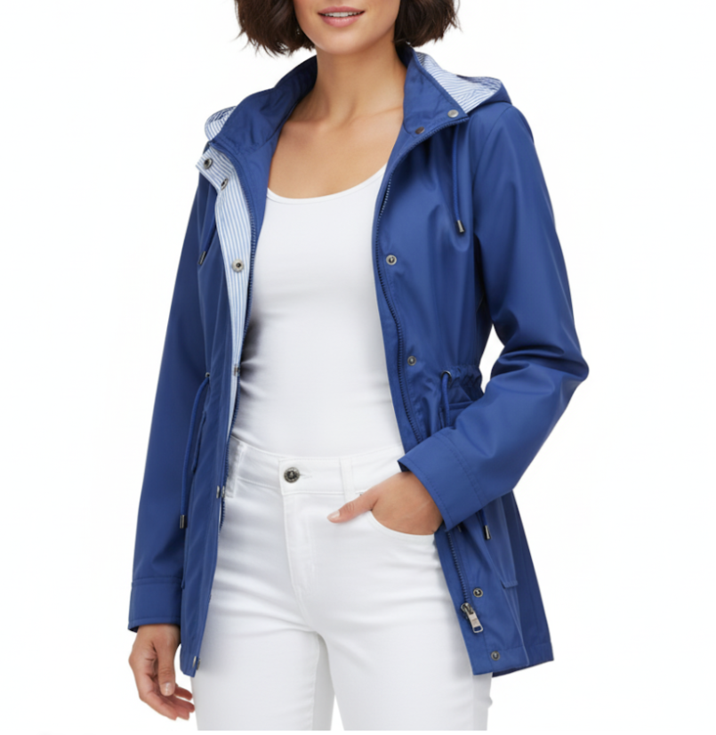 Women’s Trendy & Timeless Detachable Hooded Long Sleeve Trench JACKET - JKT-06