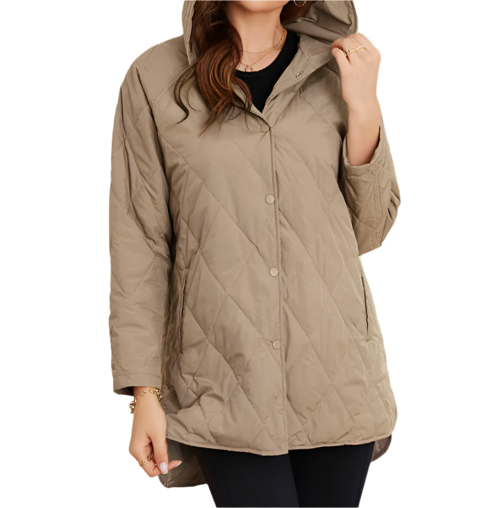 Women’s Trendy Quilted Hooded Loose Fit JACKET - JKT-03
