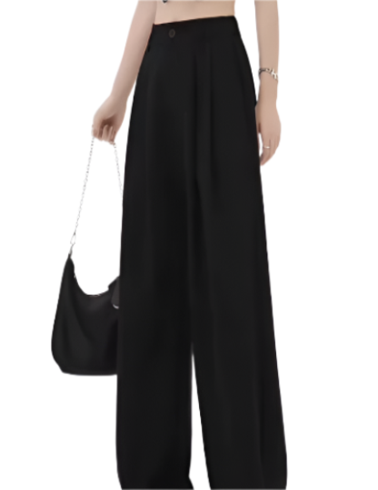 Drape Loose Casual Wide Leg Straight Suit Pants - PANTS-DP-06