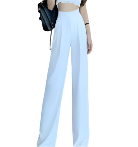 Women’s Wide High Waist Straight Leg Trousers PANTS- DP-09