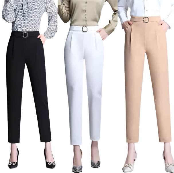 Women’s Trendy & Timeless High Waist Professional Dress Trousers PANTS-DP-14